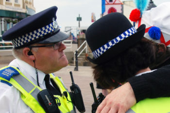 Police Community Support Officers attending an community event.