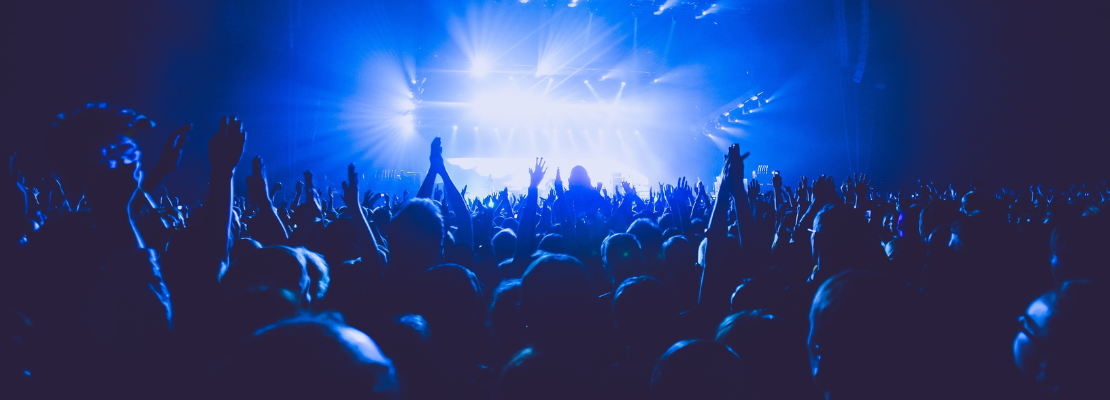 Crowd of people at a music venue