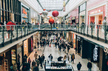 Busy shopping centre