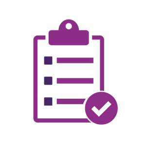 Icon indicating providing confidence