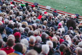 Audience at a football match