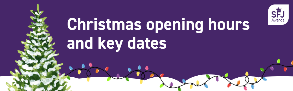 Christmas opening hours and key dates