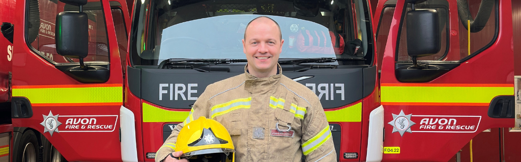 Andrew Dolman, a Avon Fire and Rescue Service firefighter