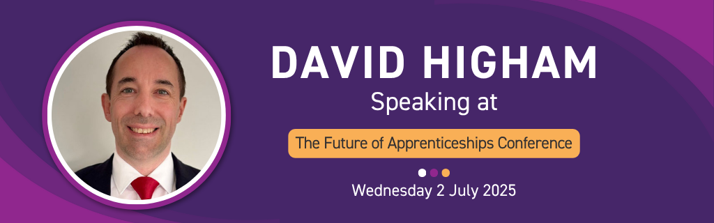 David Higham speaking at The Future of Apprenticeships conference 2025