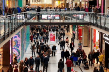 Busy shopping centre