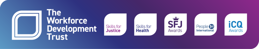 The Workforce Development Trust brand bar